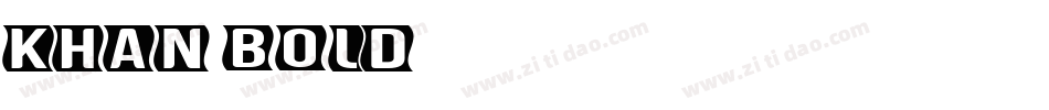 KHAN BOLD字体转换